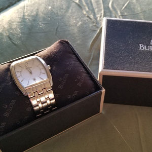 Bulova 96B121 Men's Silver Dress Watch
